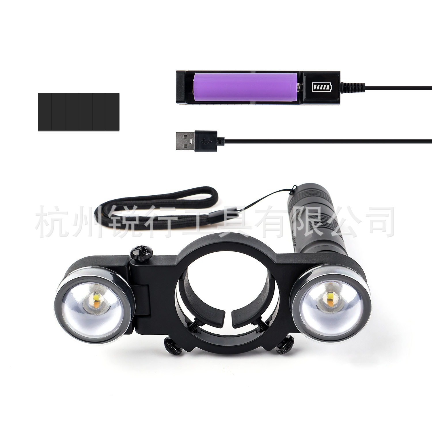 喷漆枪照明灯油漆枪专用补光灯辅助探照灯汽车钣金喷涂照明工具