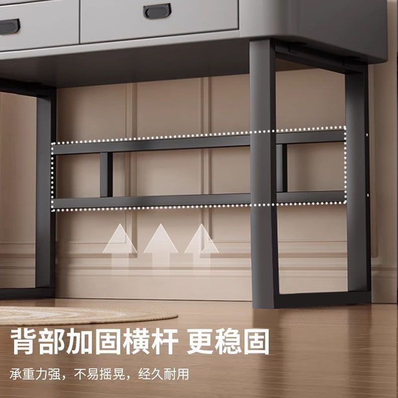 电脑桌实木轻奢高级感台式办公桌家用卧室现代简约书桌学生学习桌