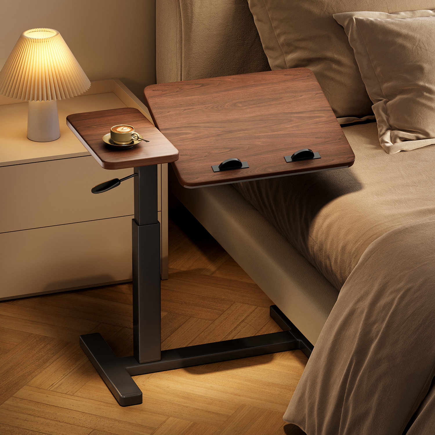 2026床边桌可移动电脑桌家用升降折叠学生写作业桌办公桌沙发边几