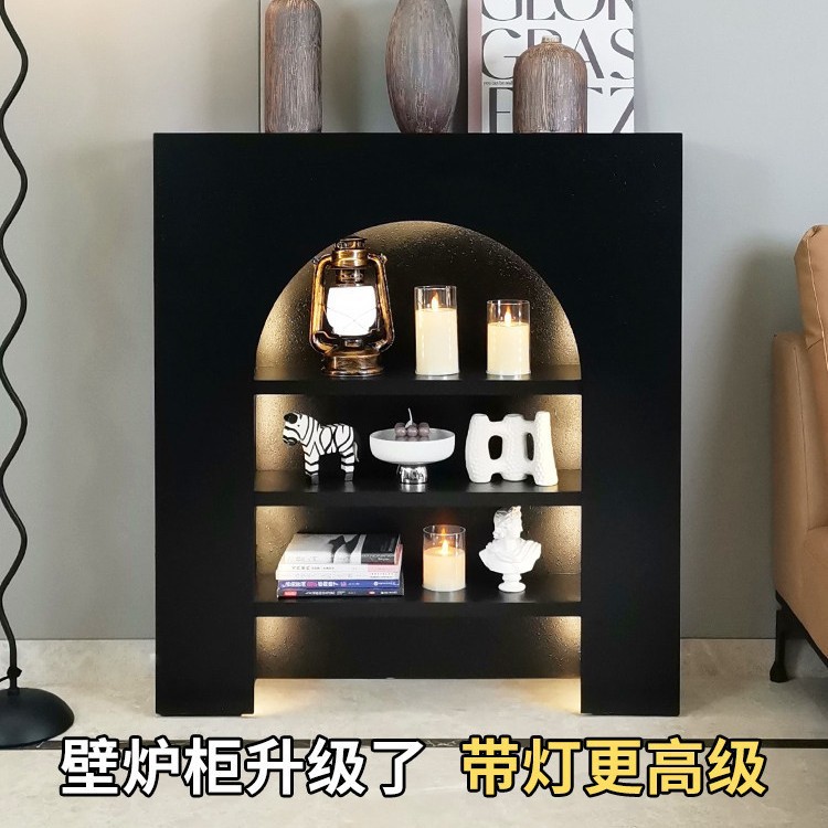 法式壁炉装饰边柜客厅玄关展示