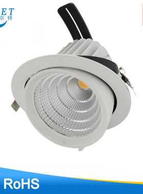 8寸50w象鼻灯面经200mm开孔185mm服装店展厅可调角度旋转象鼻射灯