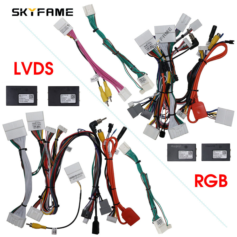 SKYFAME适用09-12款FXFX35FX37电源线改装安卓大屏线束线包