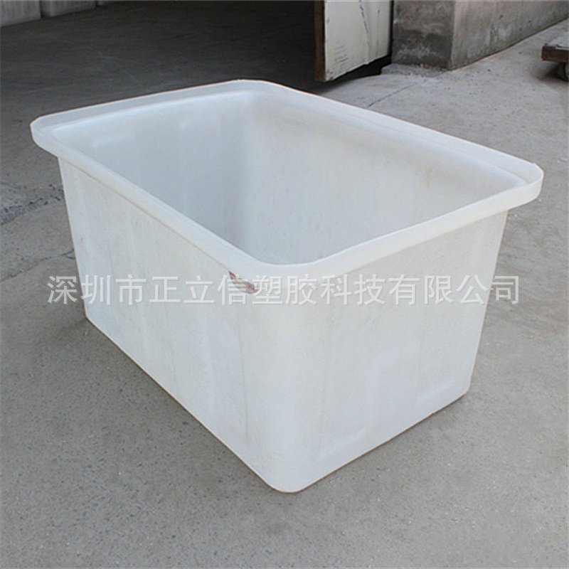 加厚收纳白色塑料周转箱 大号物流仓储货架服装厂胶筐