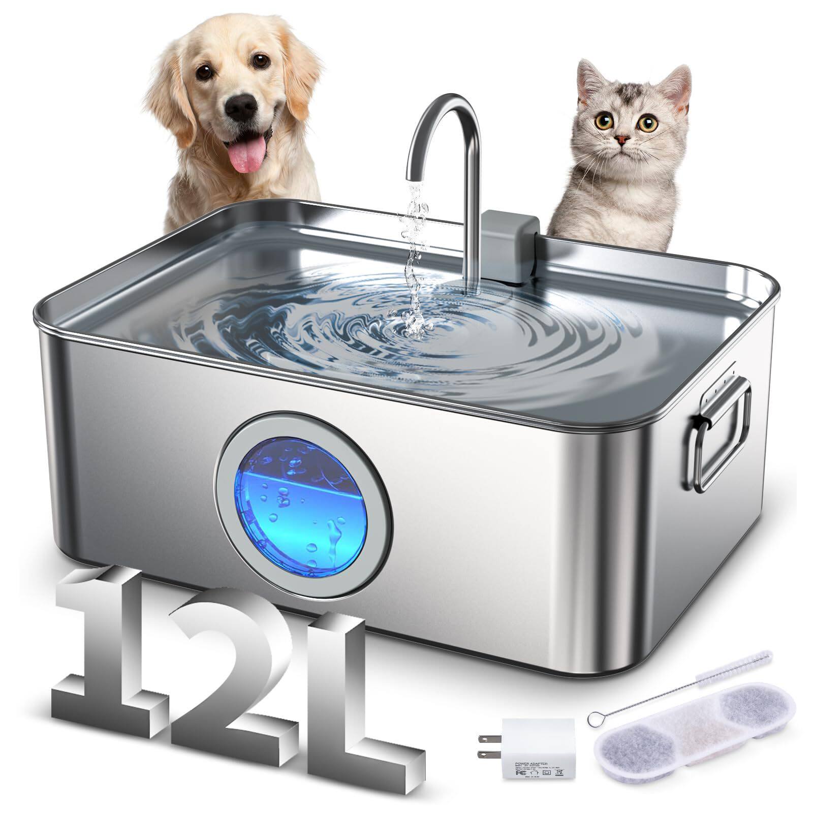 宠物饮水机自动循环流水猫咪狗狗饮水器过滤水碗静音活水跨境爆款