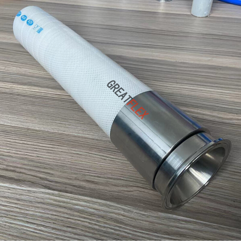 GREATFLEX白色耐低温零下35度硅胶钢丝软管工厂FP30