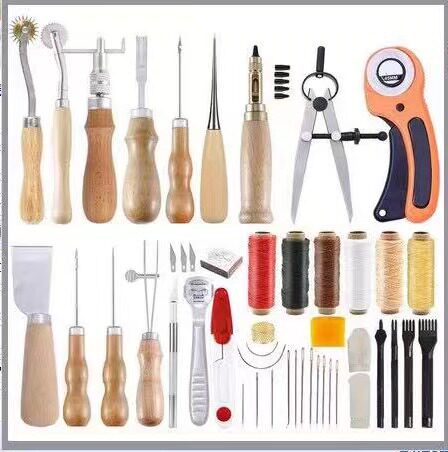 厂家批发皮革工具套装DIY手艺皮具手缝装09款多功能家用