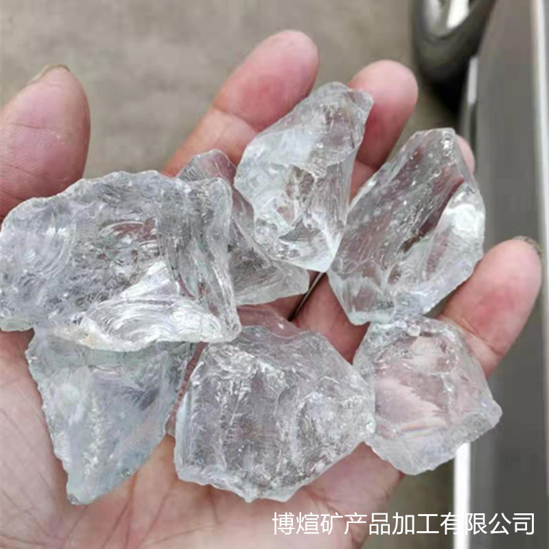 彩色玻璃块源头厂家石笼挡墙玻璃块 鱼缸造景玻璃块玻璃石