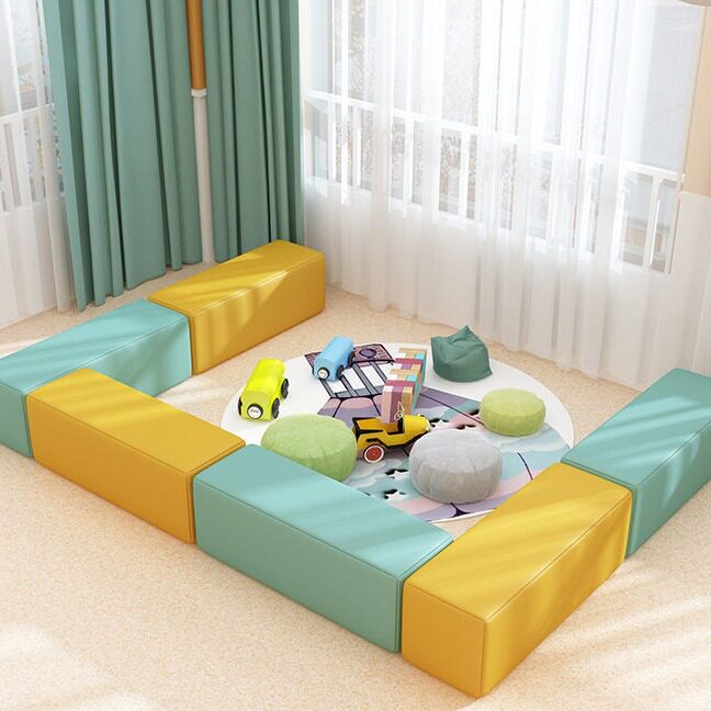 早教幼儿园软体拼接长条凳