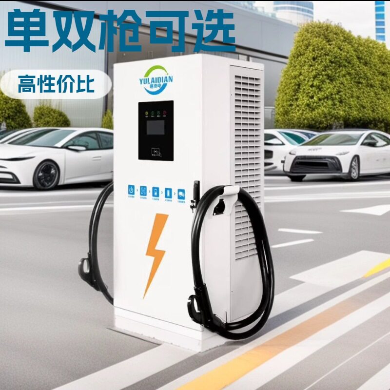 新能源汽车充电桩充电枪80KW商用直流充电桩一体化建站家用优选