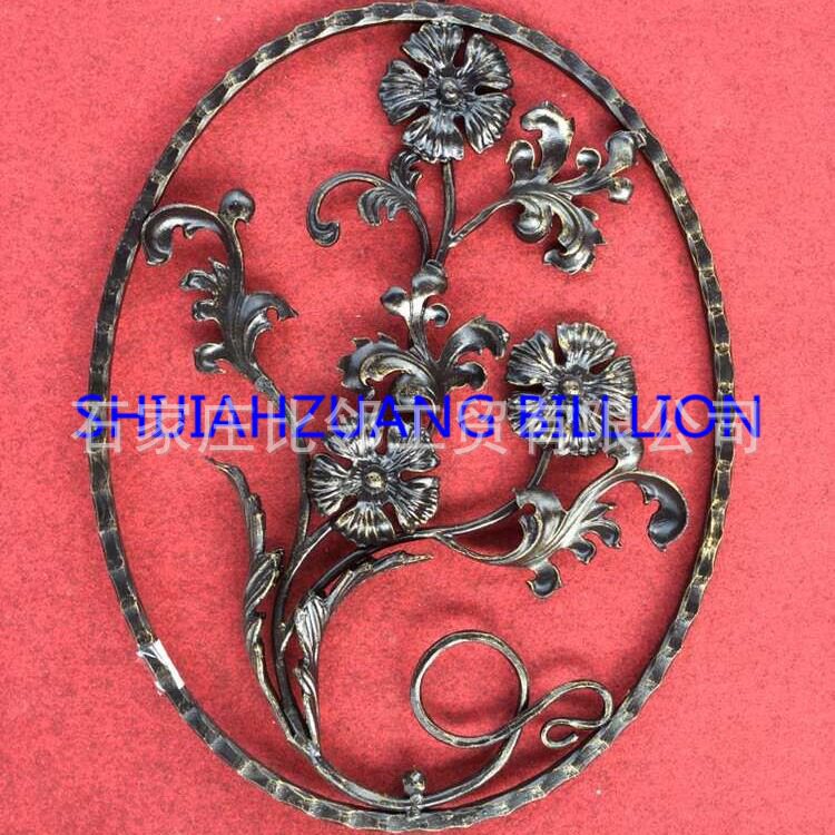 大门围栏栏杆扶手熟铁锻打供应铁艺楼梯扶手配件
