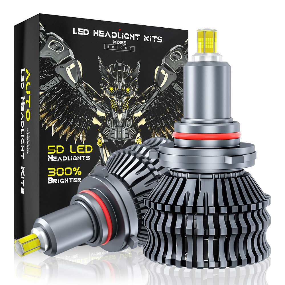 工厂直销 360度led大灯9005/HB3 9006/HB4近光远光超亮带透镜聚光