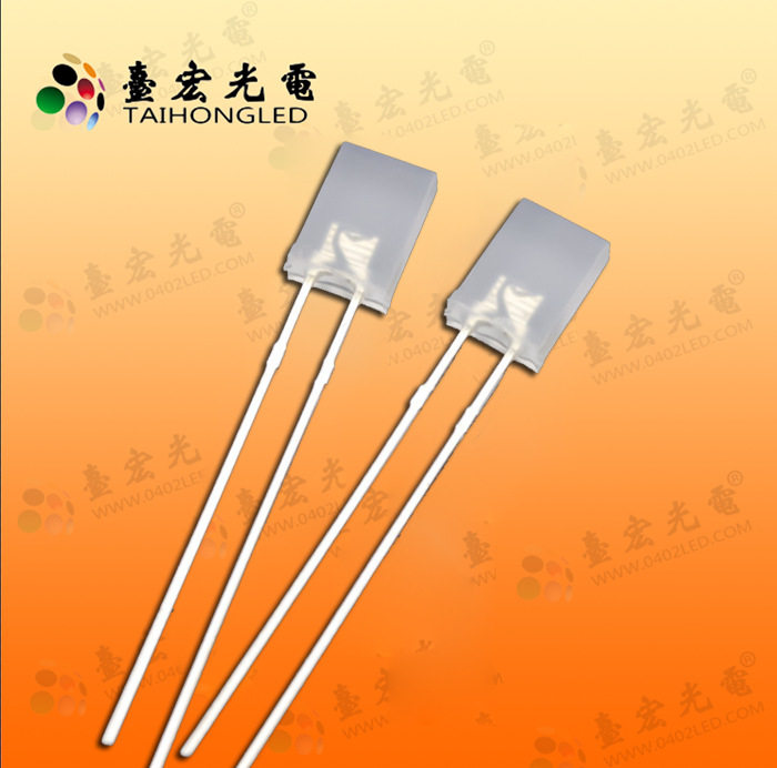 台宏方形双色无极LED灯珠直插