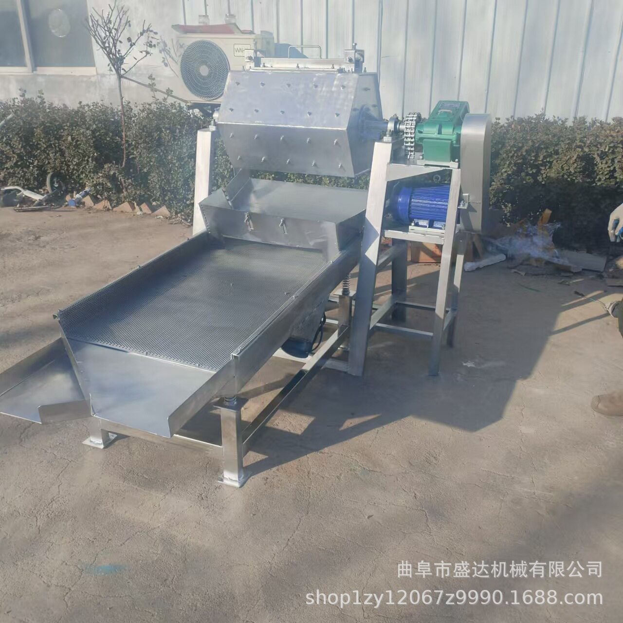 抛光机配套振动筛大小物料分离
