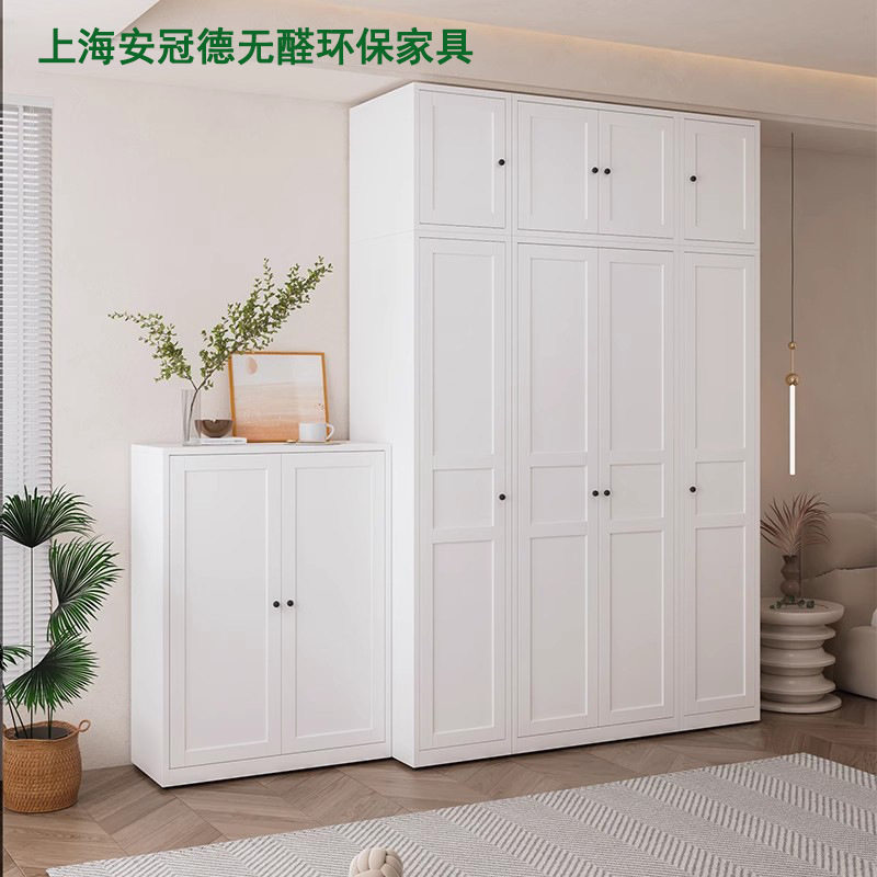 铁艺衣柜家用卧室钢制简约北欧组合储物收纳柜儿童环保铁民宿衣柜