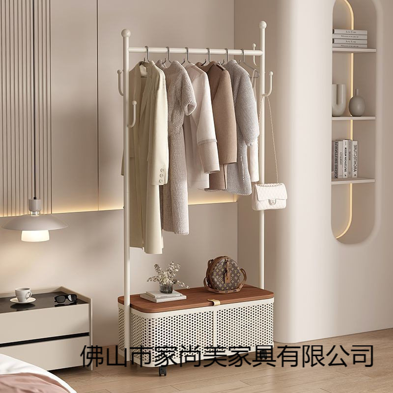 金属衣帽架落地卧室家用可移动挂衣架晾衣架室内简易衣服收纳架子