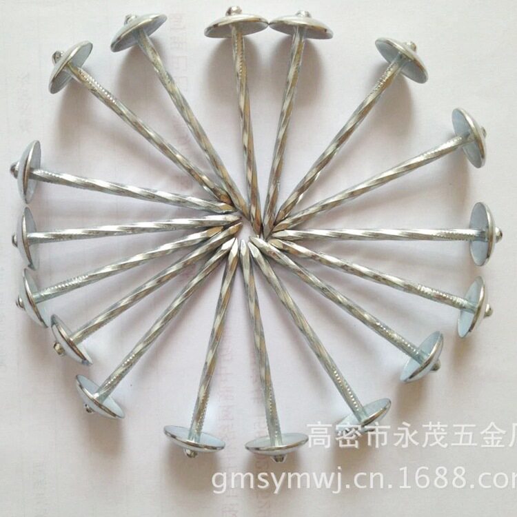 铁钉镀锌瓦楞钉 搓丝钉石棉瓦大头钉图钉寸瓦钉石棉瓦楞钉批发