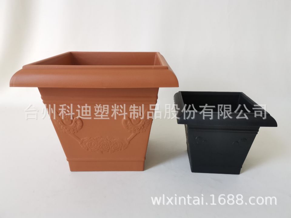 外贸工厂直销KD4951正方形塑料花盆容器阳台种庭院种植盆
