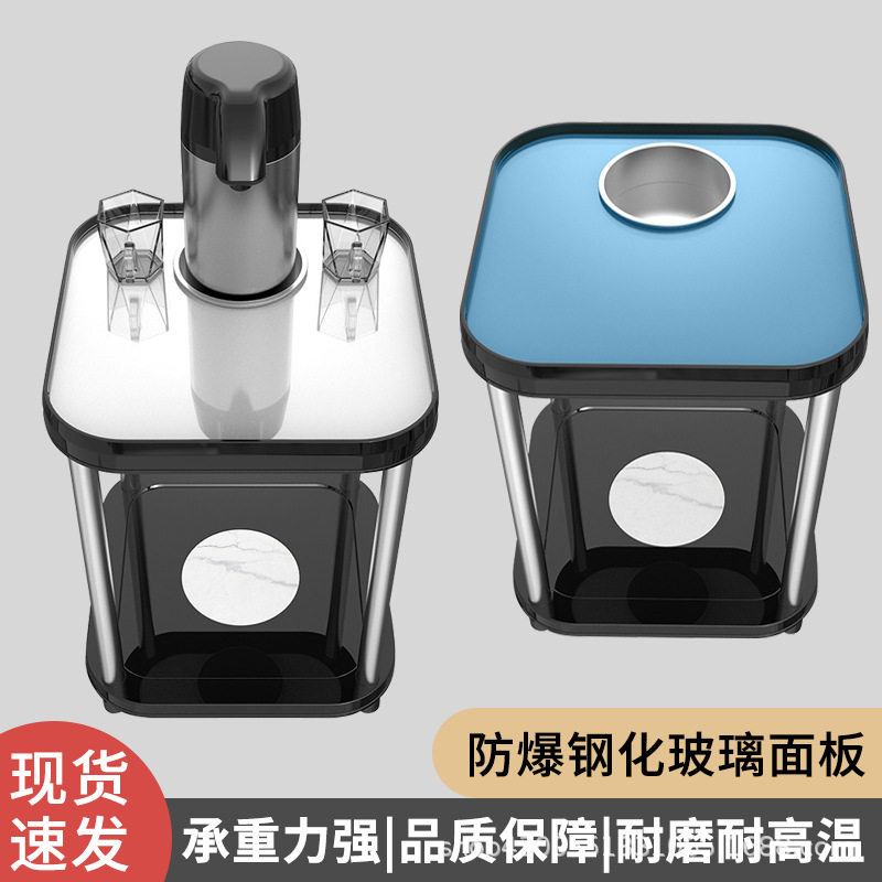 麻将桌茶几茶水架棋牌室专用水杯架烟灰缸茶水台小茶桌麻将机茶几