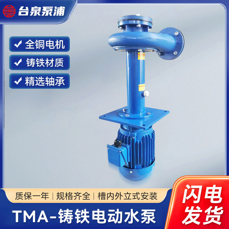 TMA铸铁水泵槽内外立式安装东元/防爆国产电机水帘柜喷淋泵化工泵