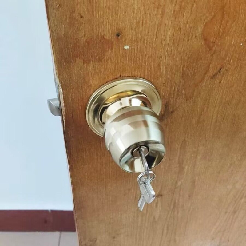 球形锁房门家用木门球锁不锈钢卫生间老式通用型室内门锁圆形球