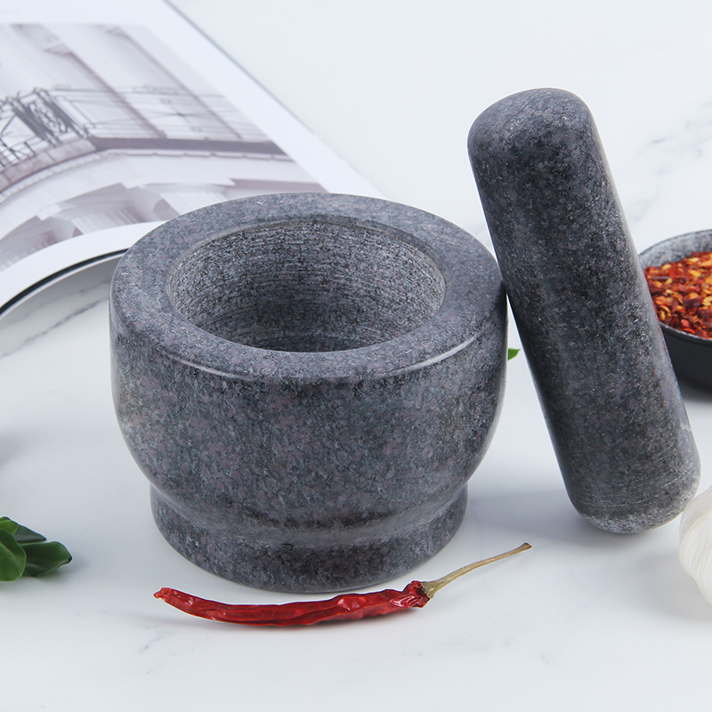 老青石蒜臼子捣蒜器石臼对窝家用砸蒜蓉压剥蒜钵蒜泥研钵捣药老式