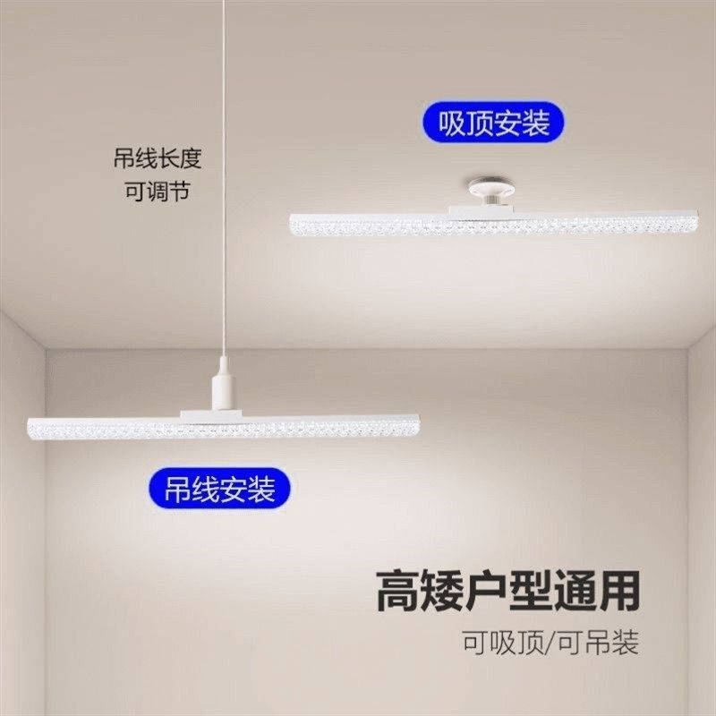 新款长条灯LED灯泡螺口水晶灯E27家用节能灯螺纹灯条大功率球泡