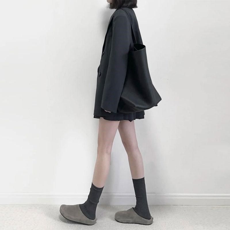 高级感灰色宽松西装外套女2025春季新款小个子中长款休闲西服上衣