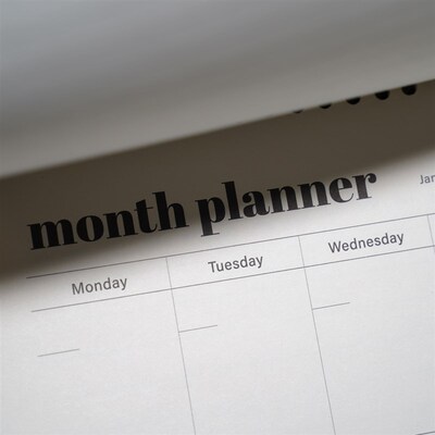 A3挂历式月计划本 Month planner万年历可记16个月周计划每日待办