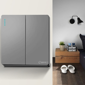 86型家用双开中途中间三联2开暗装 二开多控 多控开关三控一灯