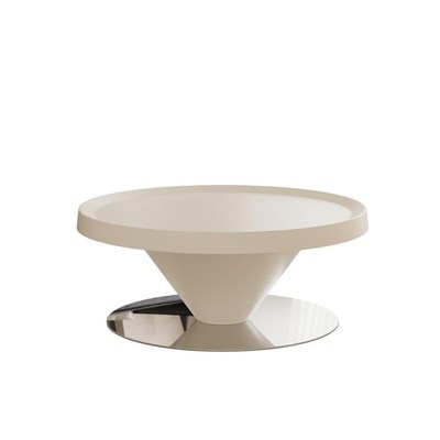 法式新款悬浮飞碟茶几客厅家用小户型创意设计师款极简玻璃钢茶几