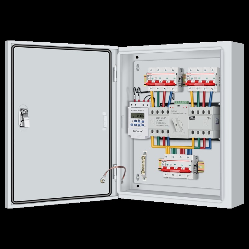 双电源自动转换开关配电箱切换箱380v定时家用220v消防成套配电柜