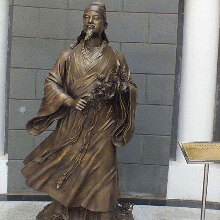 石膏定制古代人物王诩鬼谷子酒圣杜康雕像商鞅孙武韩非子雕塑摆件
