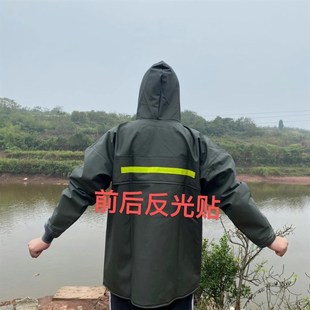 口防进水雨衣单上衣松紧袖 户外农用袖 口渔民雨衣防水服防雨