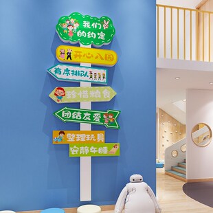 阅读区布置装饰图书角绘本馆文化墙贴托管自习教室公约幼儿园环创