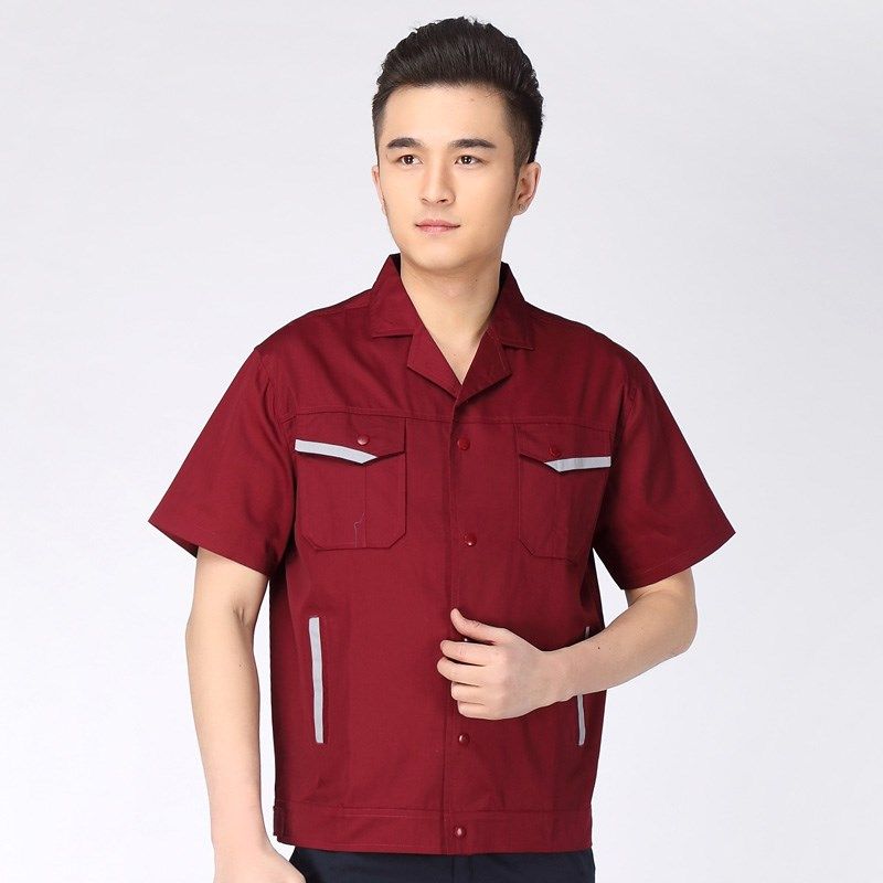 工程服夏装电工服短袖汽修维修服 酒店工程部工作服 汽修美容制服