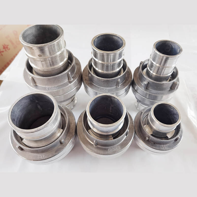 消防水带铝接口水管消防接头DN65/KD50内扣式80/100接扣加厚2.5寸