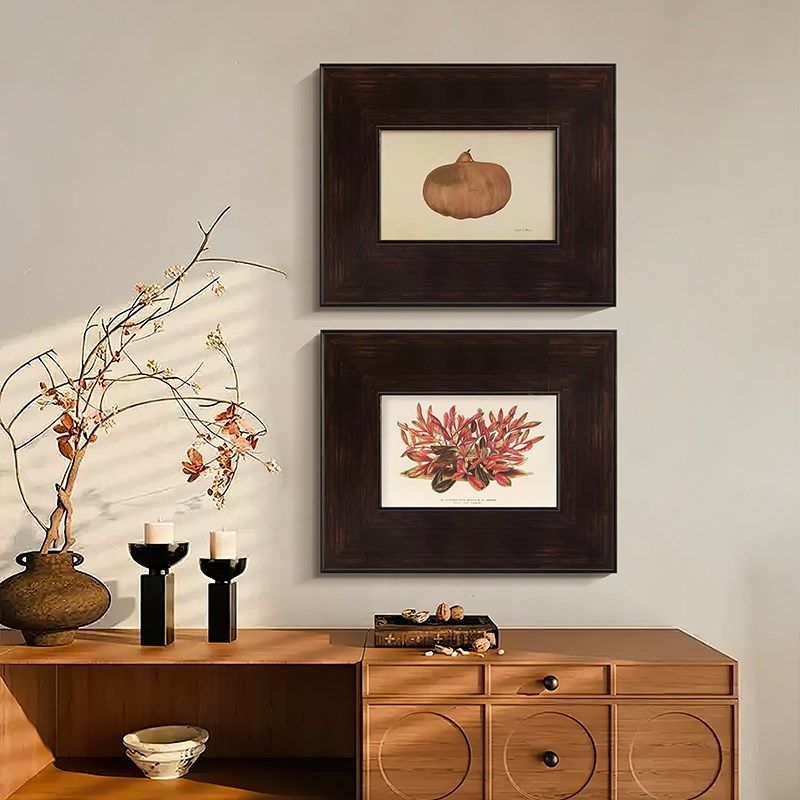 盛迪《葫芦福禄》法式装饰画客厅餐厅复古挂画书房中古风肌理壁画