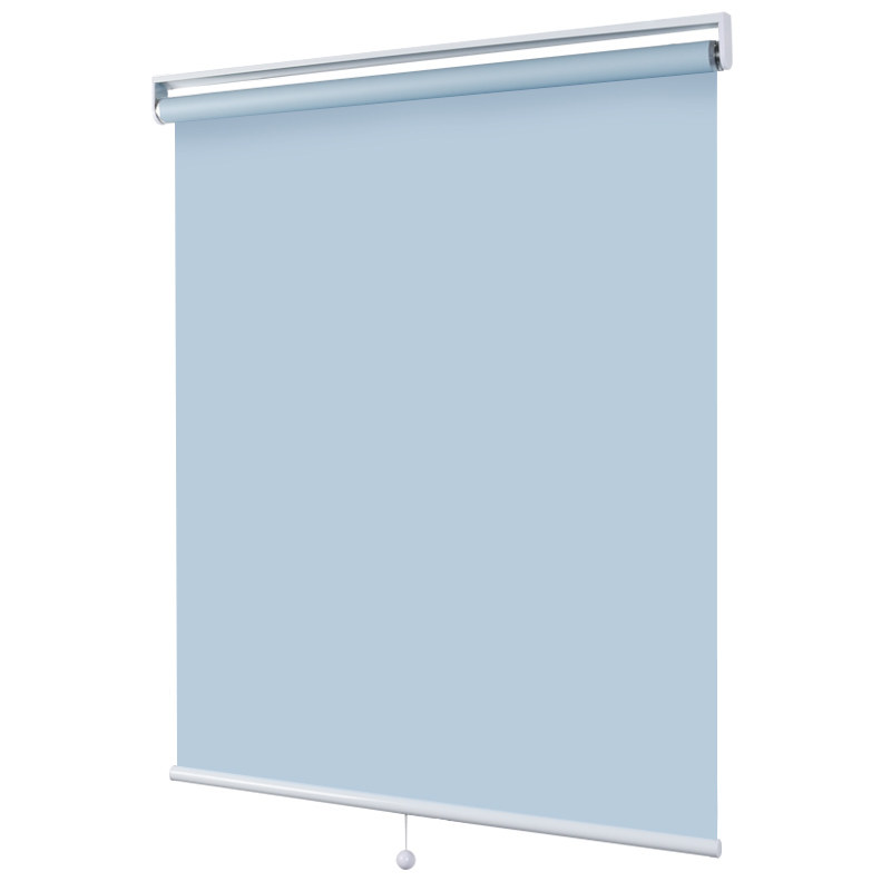 自动上升弹簧卷帘窗帘卷拉式办公室遮光阳台遮阳卫生间防水免打孔