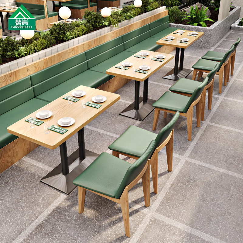 港式茶餐厅商用卡座桌椅