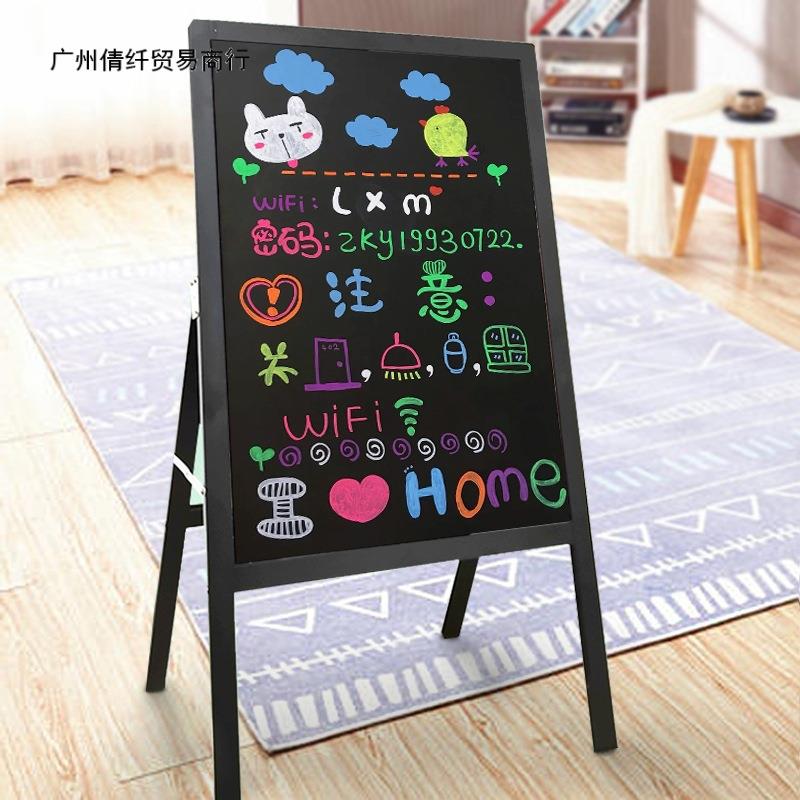 led荧光板广告牌七彩色发光板荧光黑板广告板写字板大小号宣传牌