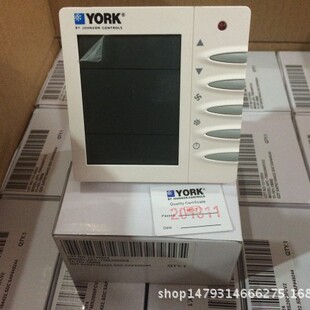 约克YORK温控面板APC-TMS2000DB液晶温控 中央空调用风盘三速开关