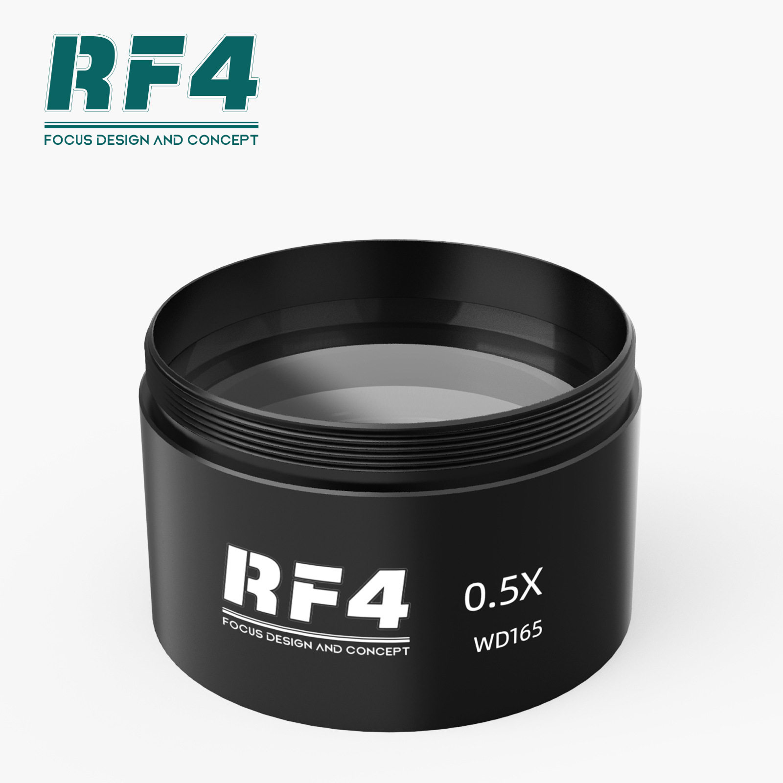 RF4显微镜巴洛玻璃镜头辅助物镜显微镜相机镜头0.48X0.5X0.7X