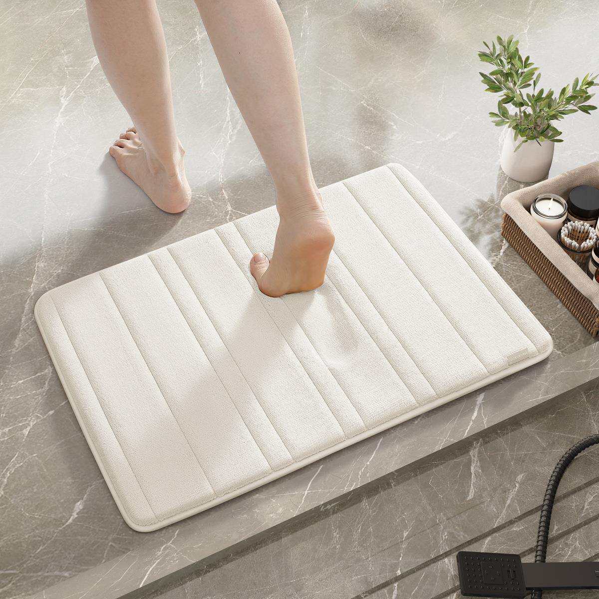 棉浴室进门口地垫加厚记忆卫生间地毯防滑门垫踩脚吸水脚垫可机洗