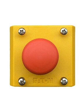 EATON/伊顿穆勒 M22-PV/KC11/IY直提复位急停按钮带盒 , 1NO1NC