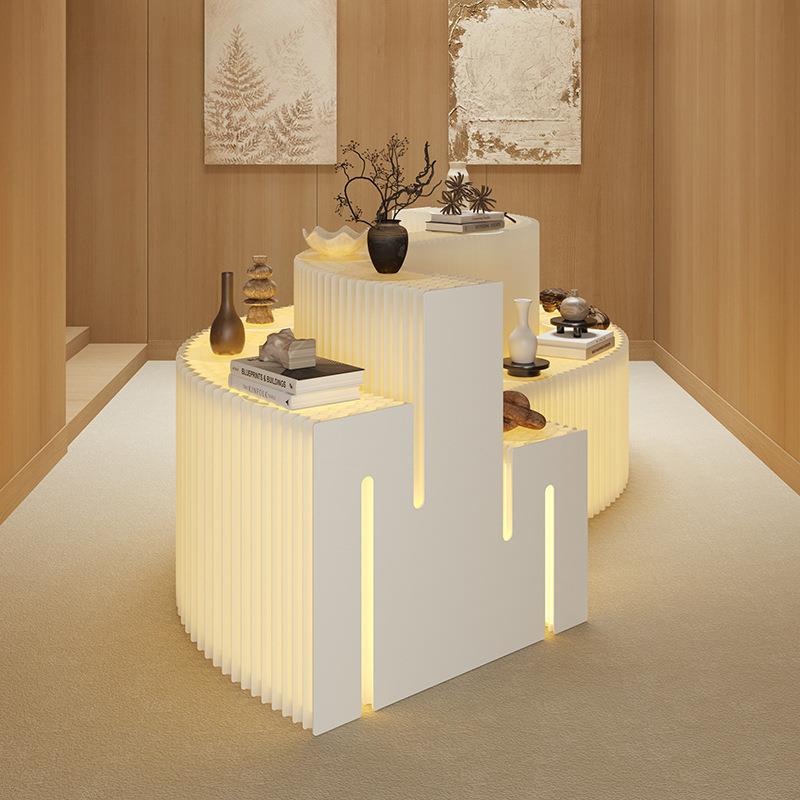 展示柜产品展架展会陈列货架门店展示架展台置物架发光阶梯