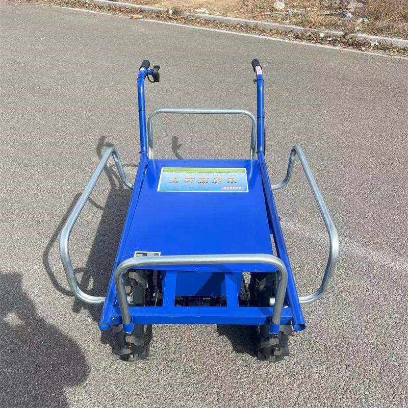 手推电动鸡公车电动手推平板车搬运车山地越野爬坡运输手推老虎车