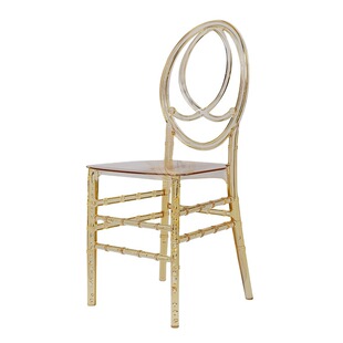 现代基亚瓦里椅子户外婚礼宴会酒店活动耐用透明树脂餐椅花园酒吧