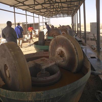 两轮碾金机 选矿机湿法金矿碾磨碾金机砂金轮式磨矿机 圆盘式磨粉