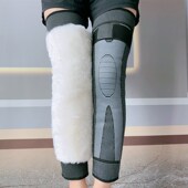 绑带加长羊毛护膝保暖老寒腿男女老年人冬季 护腿骑车膝盖加厚防寒
