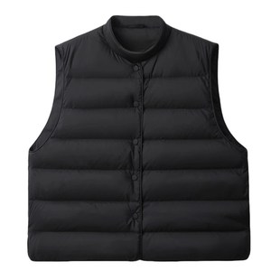高端背心外穿 秋冬立领百搭内胆中式 95鹅绒马甲羽绒服女款 2024新款